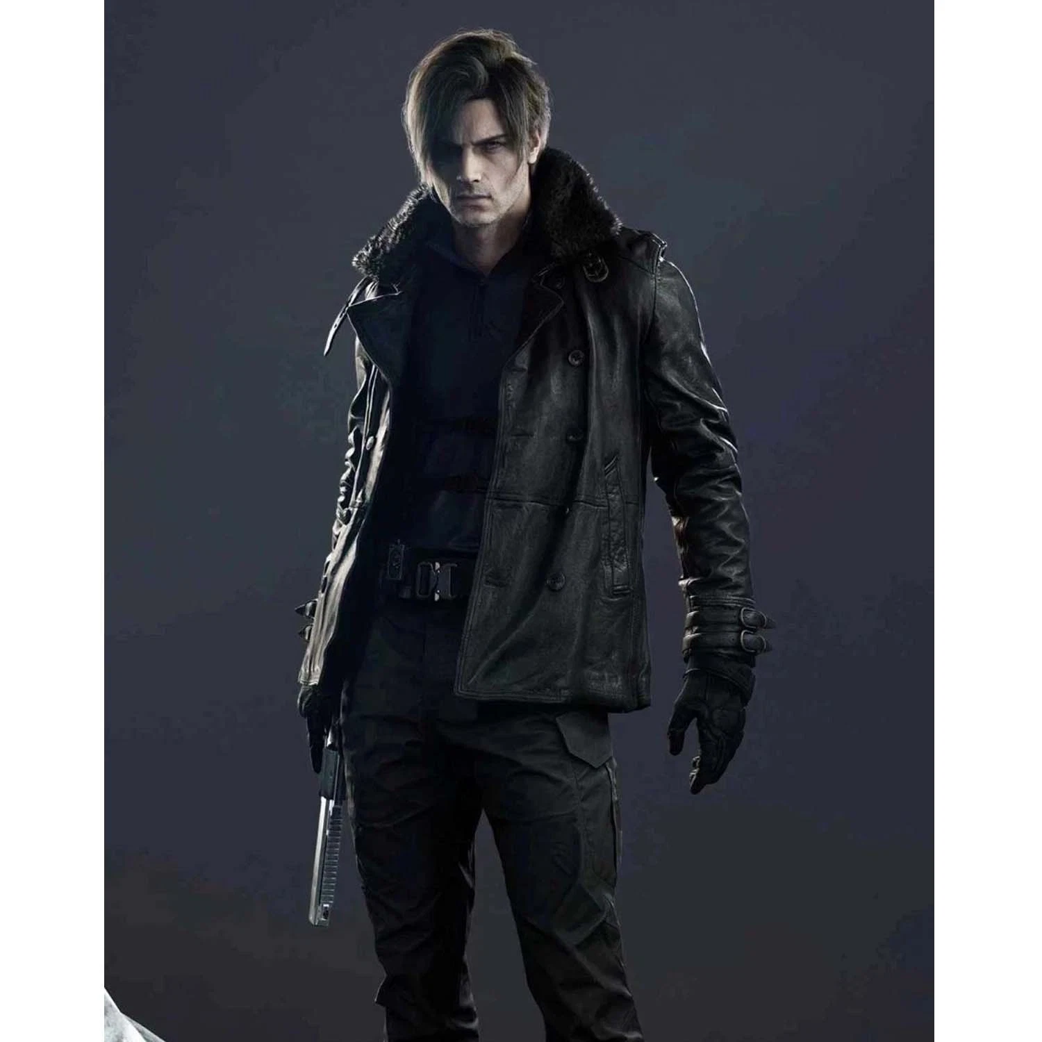 Resident Evil 9 Requiem Jacket - Leon S Kennedy RE9 Black Leather Coat for Men