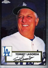 2021 Topps Chrome Platinum Anniversary #651 Tommy Lasorda Los Angeles Dodgers