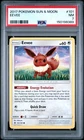 2017 POKEMON SUN & MOON #101 EEVEE PSA 7