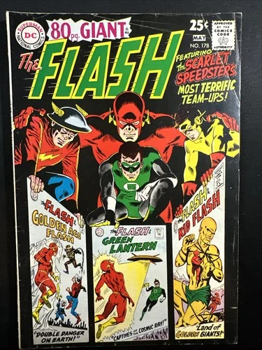 The Flash #178 1968 DC Comics Vintage Silver age 1st Print Good/VG *A5