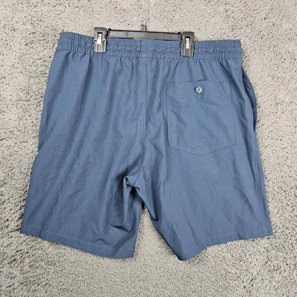 Volcom Mens XL Blue Drawstring Hybrid Shorts Casual Walk Flat Front - Image 2 of 4