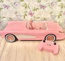 Barbie The Movie Hot Wheels RC Corvette Remote Control Car 2023 NON WORKING