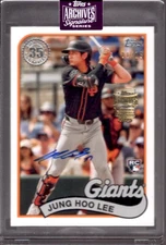 JUNG HOO LEE 2025 Topps Archives Signature Series 1989 RC Autograph Auto #01/15