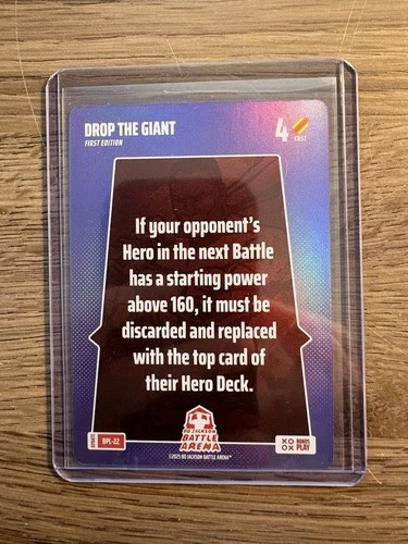 Bo Jackson Battle Arena Alpha Update BPL-22 Drop the Giant Bonus Play Foil SSP