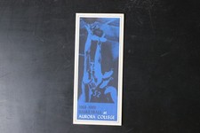 Vintage 1968-1969 Aurora College Basketball Program Spartans Ephemera