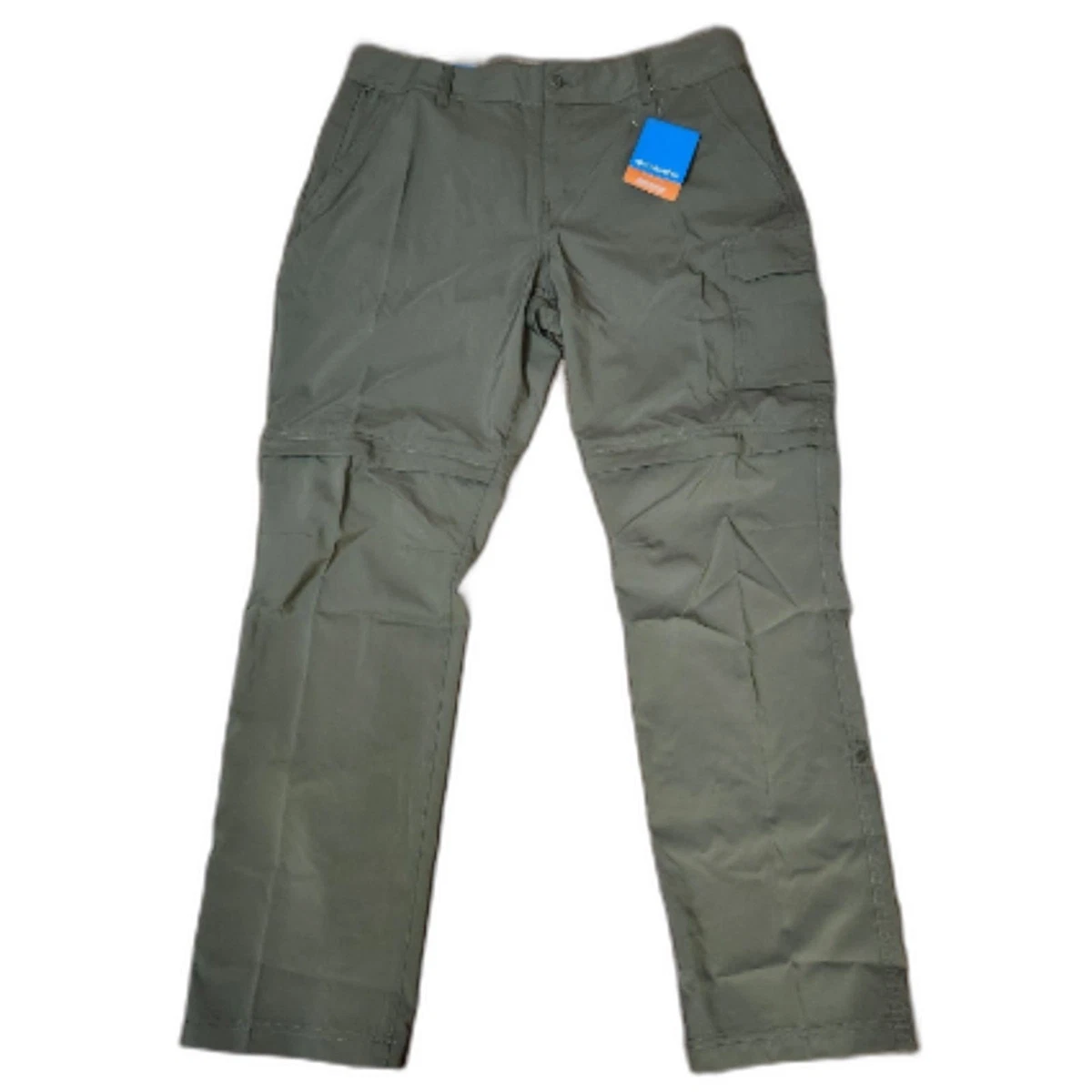 Pantalon Columbia PFG Omni-Shade Femme Taille 12 Bleu Marine - Convertible Cargo Randonnée
