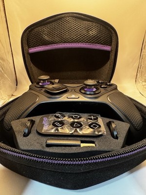 Victrix Pro BFG Wired USB-C Controller Black/Purple PS5 PC 10ft w/ Case