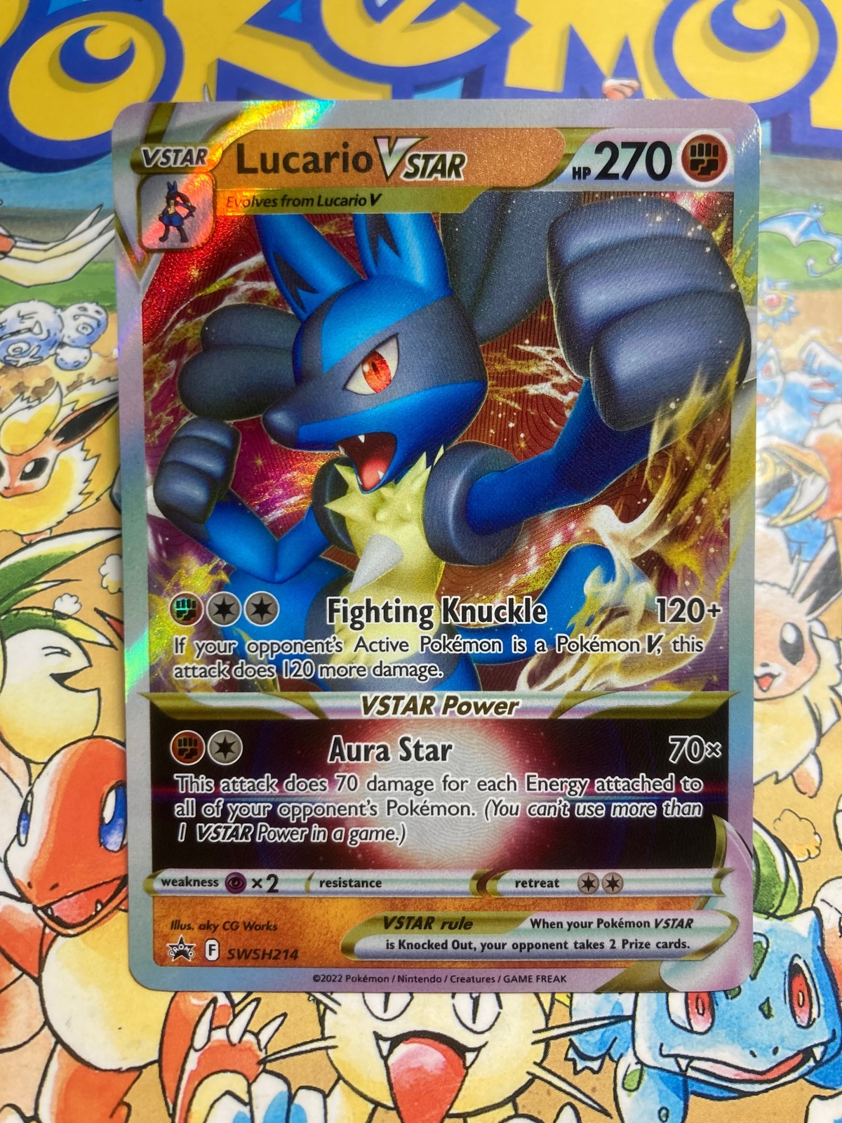 Lucario VSTAR SWSH214 Promo SWSH Black Star Pokemon TCG
