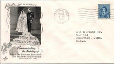 1948 Canada Royal Wedding First Day Cover Scott 276 Artcraft Cachet - L43368