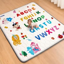 Baby Play Mat for Floor, 50'' x 50'' Thicken Foam Soft Padded Mat for Baby, P...