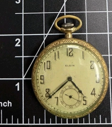 ⏱️ Vintage Elgin Art Deco Pocket Watch Late 1920s–1930s Mechanical Antique ⏱️