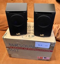 M&K Sound Miller&Kreisel M4T Triple Surround Speakers Black Pair Great Condition