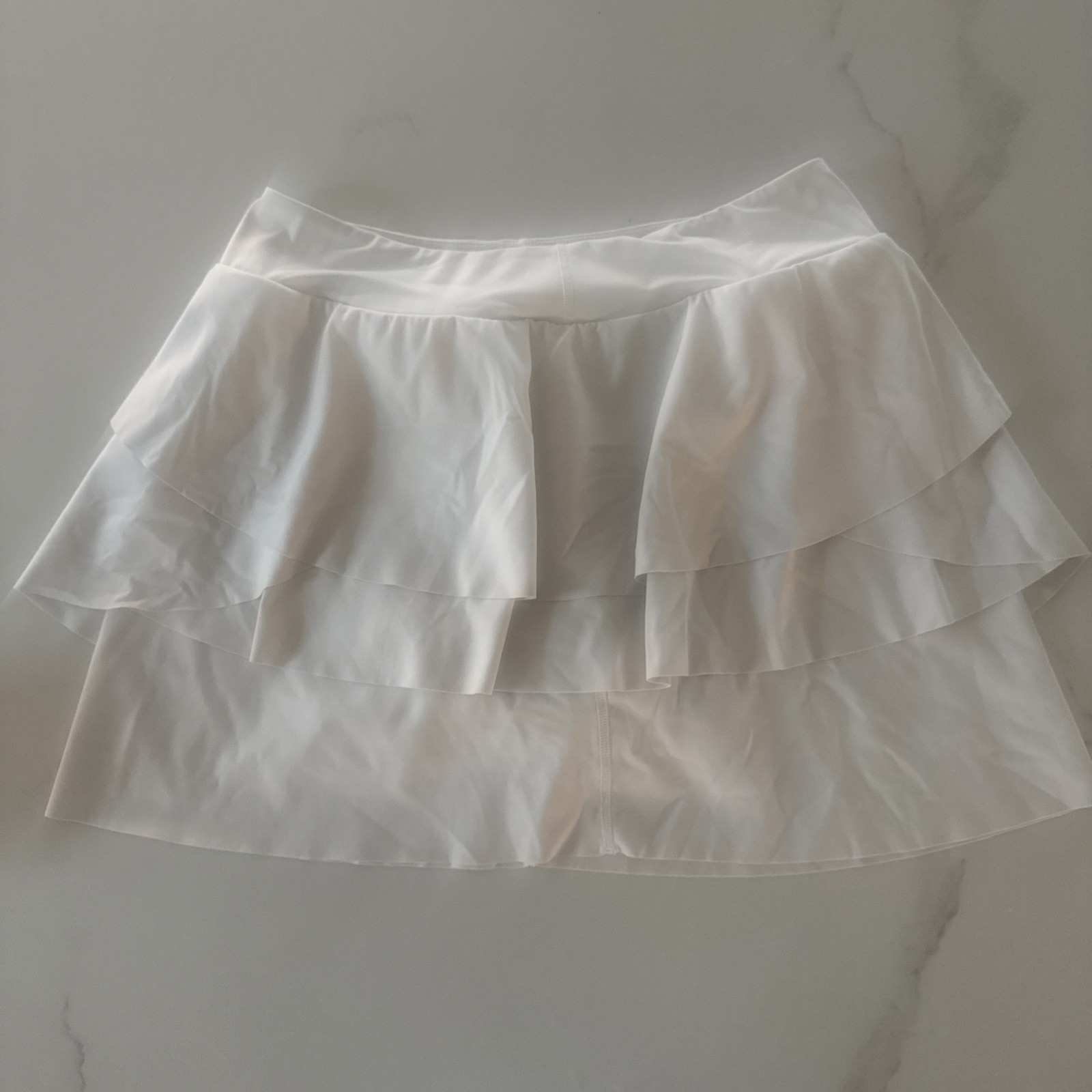 White Pleated Athletic Tennis Skirt for Women Size Medium-image