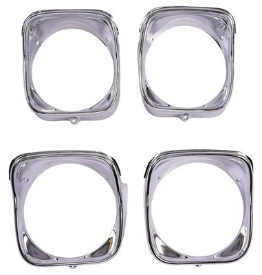JEGS 90657 Headlight Bezels For 1968 Chevy Chevelle, El Camino