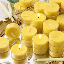 Fresh Citronella Highly Scented Tea Lights Candles 96 Pack, 4-5 Hours Natural Pa
