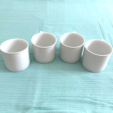 Dansk Tapestries Winter White Jack Lenor Larsen Tea / Coffee Cups - Set of 4