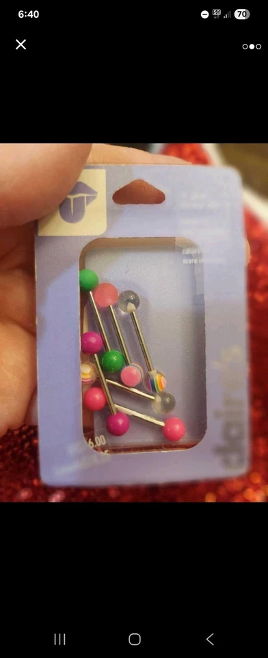 Lote Anillos Lengua Claire's Foto 2 de 2