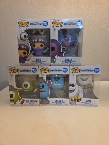 Funko Pop! Vinyl: Disney Pixar Monsters Inc Set #1153-1157