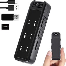 Mini Überwachungskamera 1080P mit Audio und Video, Nachtsicht, Body Cam