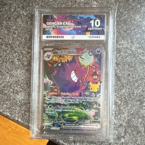 Pokémon TCG Gengar ex 154/128 30th Celebration 2026 SIR 280HP ACE 10