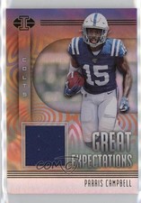 2019 Panini Illusions Great Expectations Relics Parris Campbell #GE-PCA 1dm7