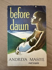 Before Dawn - Andreya Masiye - SIGNED Paperback 1971 - Loose title page