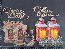 christmas door, lanten, christmas greetings die cuts, cardmaking.