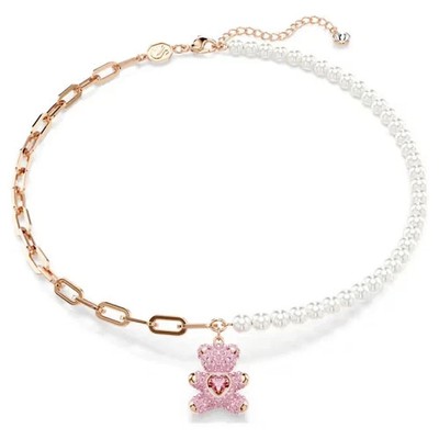Swarovski Teddy Little Bear Necklace rhodium-plated