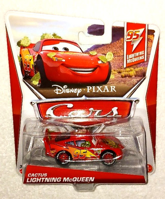 DISNEY PIXAR CARS CACTUS LIGHTNING McQUEEN - NEW DIECAST RACE CAR