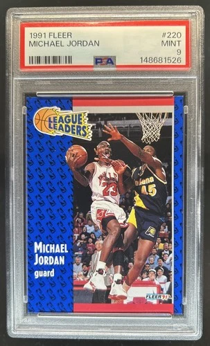 1991-92 Fleer Michael Jordan #220 Bulls PSA 9