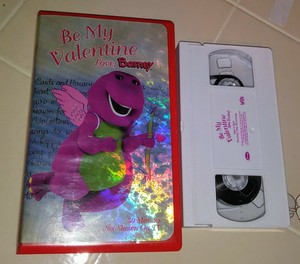 Be My Valentine Love Barney VHS Movie Tape Purple Dinosaur ...