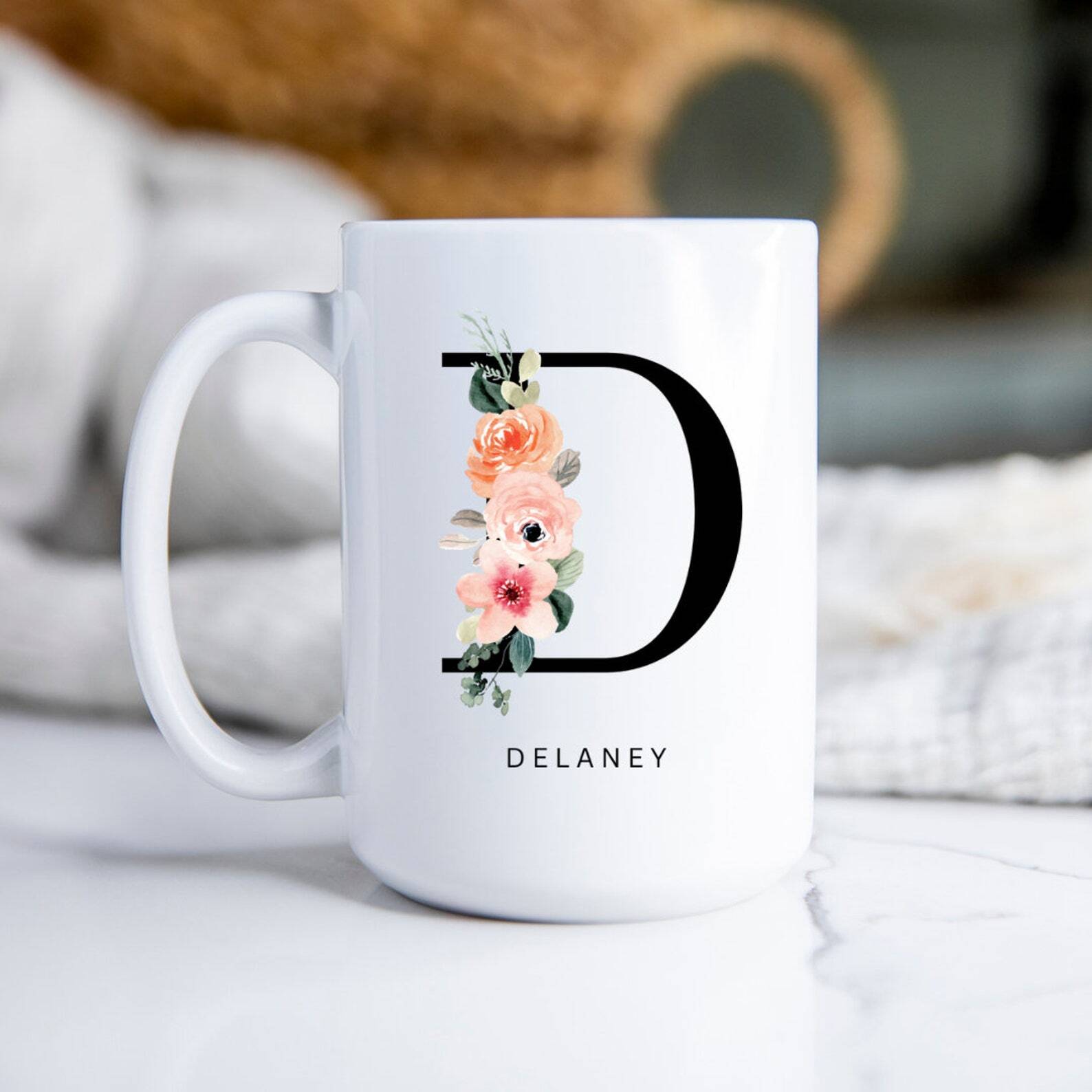 Personalized Mug Custom Mug Initial Mug Monogram Mug Mugs With Initials Personal