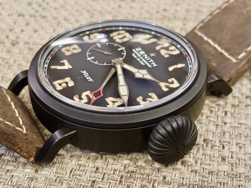 ✈️ ZENITH Pilot Montre d'Aeronef Type 20 GMT Automatic TITANIUM Watch- Ltd Ed.✈️ - Picture 2 of 24