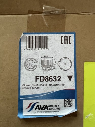 2010 FORD FIESTA HEATER BLOWER MOTOR FAN (RHD) VP8E2H18456BA 0130115552 - Picture 6 of 6