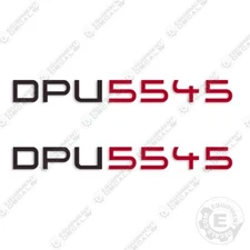 Fits Wacker Neuson DPU5545 Decal Kit Vibratory Plate - 7 YEAR OUTDOOR 3M VINYL!