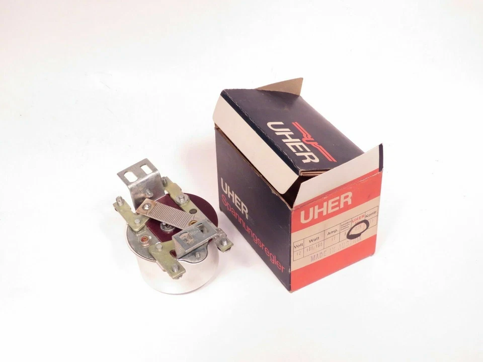 Регулятор напряжения марки Uher 12 В подходит для Peugeot 403 404 и Lancia Appia 325 - Изображение 2 из 2