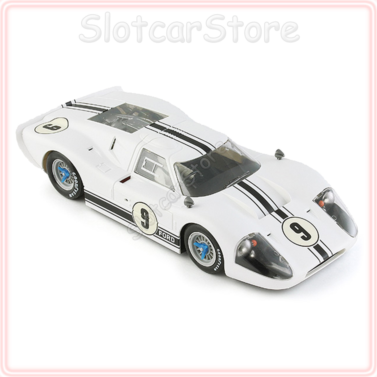 NSR SET04 – Ford GT40 Mk II / Mk IV – Vainqueur 24h Du Mans 1966/1967 – Slot 1/32 (neuf)