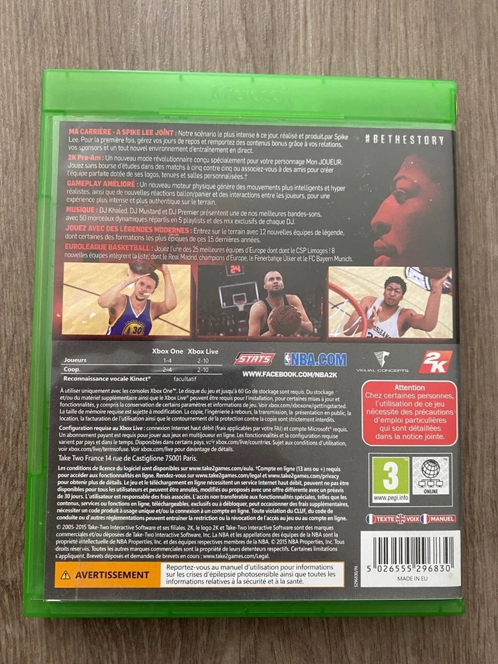 Jeu XBox One NBA 2K16, photo 2 sur 3