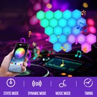 LED Honeycomb Wall Lights RGB Gaming Hexagon Lights Panel Smart Modular Lamp