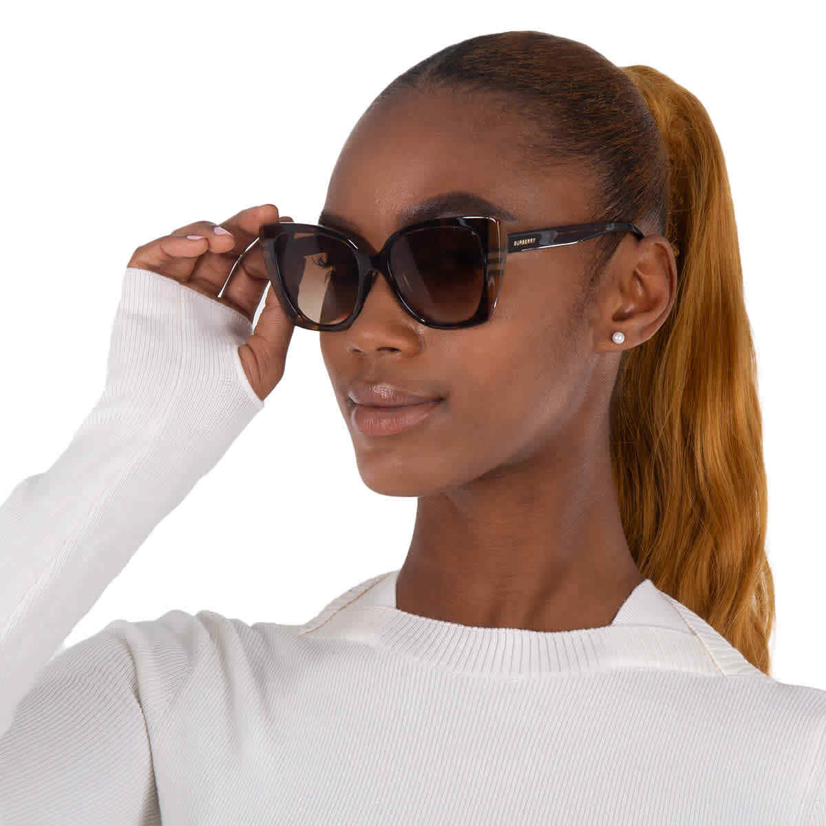 Burberry Brown Butterfly Ladies Sunglasses BE4393F 405313 54 