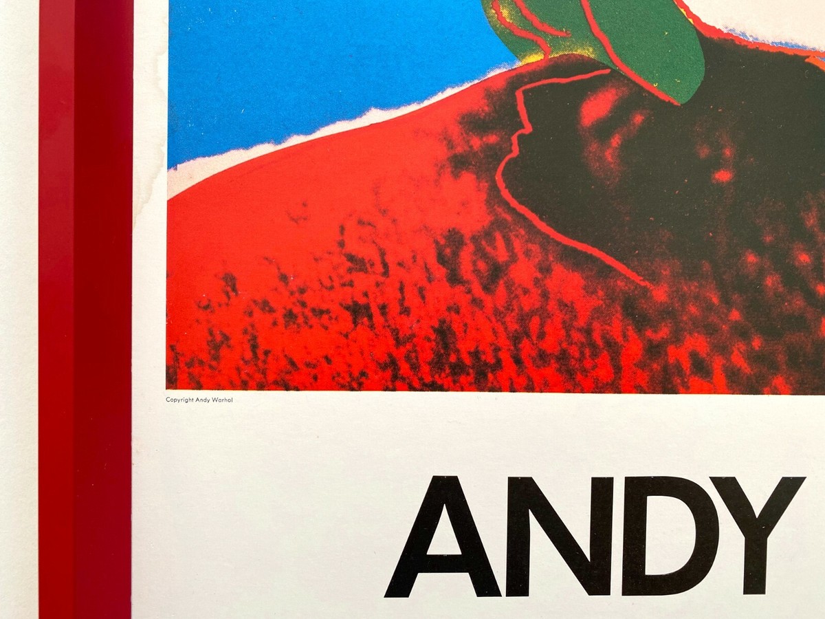 ANDY WARHOL RARE 1983 POP ART SILKSCREEN PRINT FRAMED SWEDEN