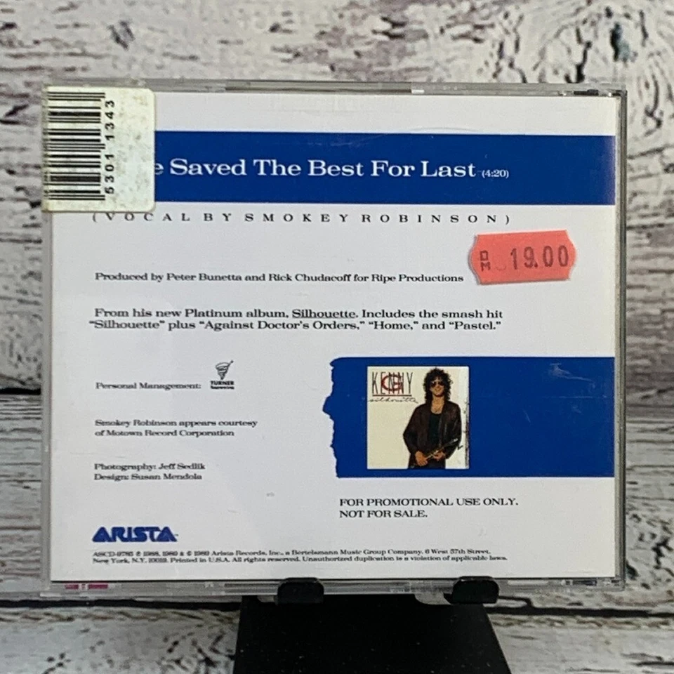 Kenny G - We've Saved The Best For Last [1988 CD] Vocal By Smokey Robinson Promo - Imagem 3 de 4