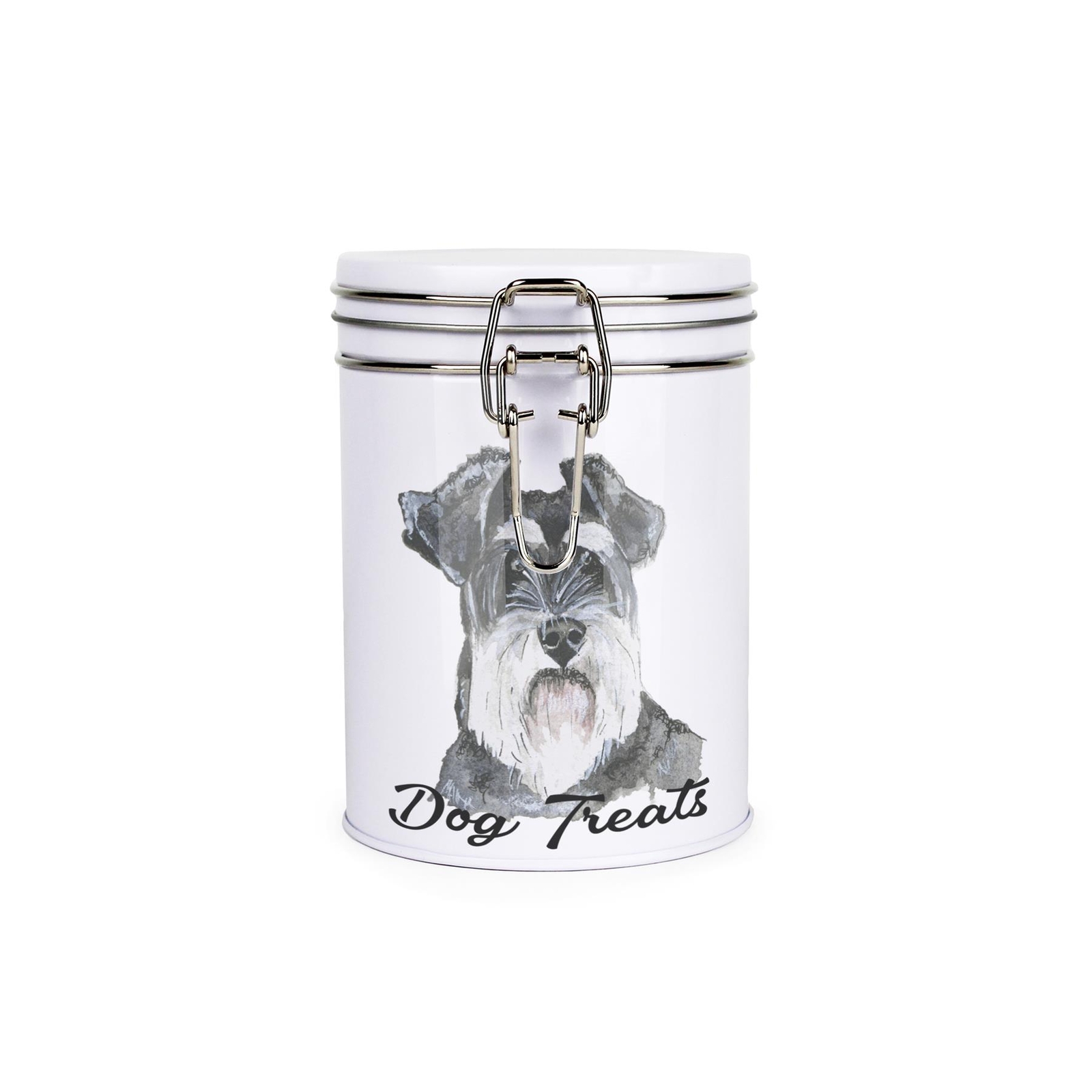 Schnauzer Dog Treats Canister - Novelty Dog Themed Storage Gift Tin
