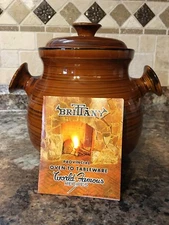 VTG~NASCO~BRITTANY PROVINCIAL OVEN TO TABLEWARE~COVERED 3 QT BEAN POT w/RECIPES