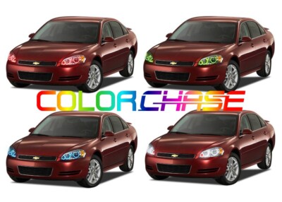 Color Chasing LED Headlight Flow Halo kit for Chevrolet Impala 06-12