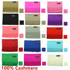 Wholesale Lot 100 CASHMERE Scarf Pure Solid Colored Wool SCOTLAND Men Women