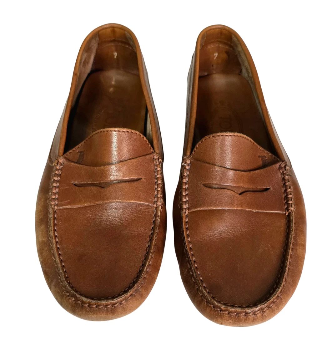 TOD’S Scarpe da guida Tod's Gommino in pelle marrone bolla da uomo taglia US 8 5 UK 7 EU 41