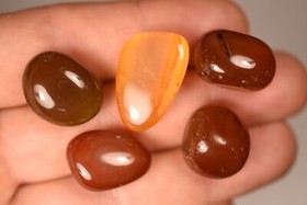 *BULK BUY* 150g CARNELIAN Tumbled Stones 28pce Red Agate Healing, Energy Booster
