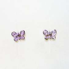 Fashion Jewelry - 18K White Gold Plated Butterfly Stud Earrings FE058 