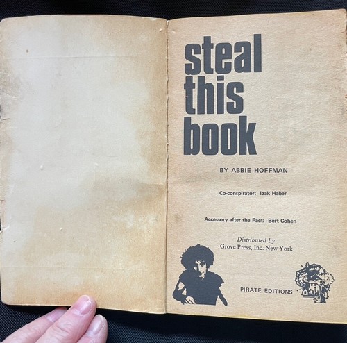 Steal This Book 1971 First Edition Abbie Hoffman, signed by Jerry Lefcourt 1960s - Picture 2 of 16